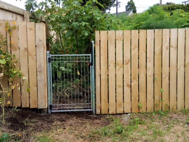 Residential timber fence and gate installation