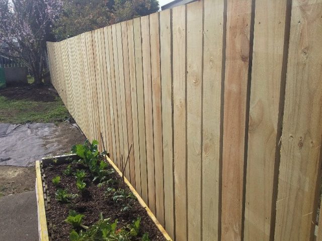 The components of a timber fence